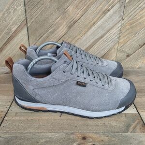Oboz Bozeman Low Mens Outdoor Hiking Sneakers Size 9.5 Gray Black Lace Up